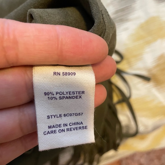 CHELSEA & VIOLET  ARMY GREEN DRESS - Picture 4 of 5